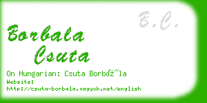 borbala csuta business card